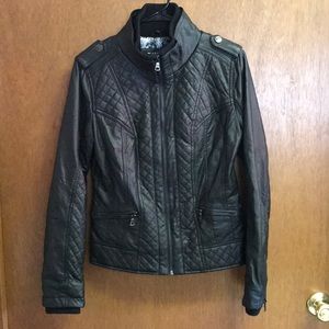 Guess Vegan Leather Jacket size Medium